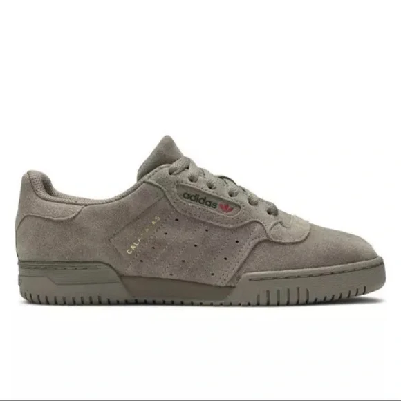 Yeezy Powerphase Adidas Gray Suede Sneakers - Picture 3 of 5